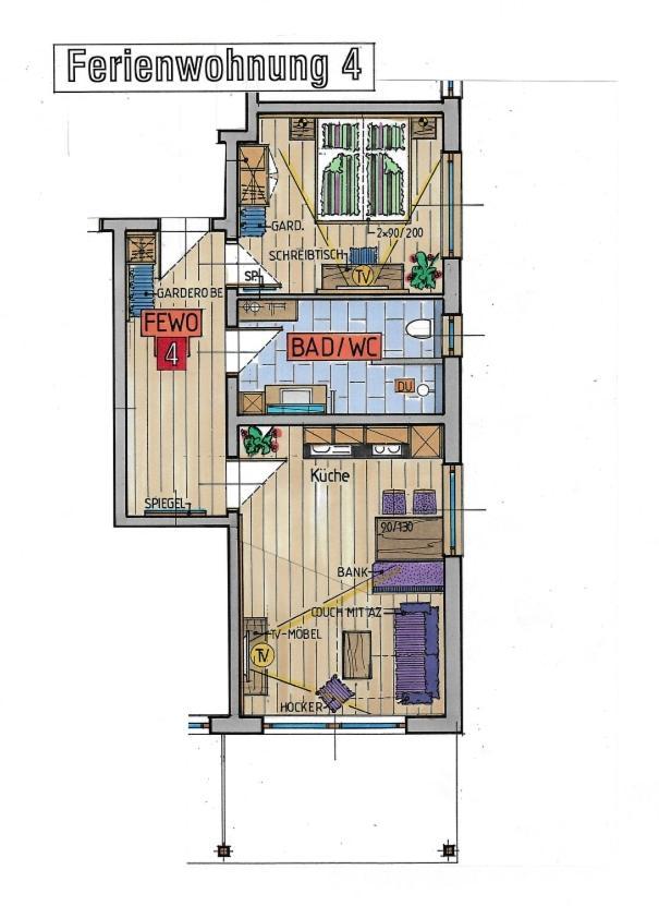 Koenigsblick Poppler Apartman Hopferau Kültér fotó