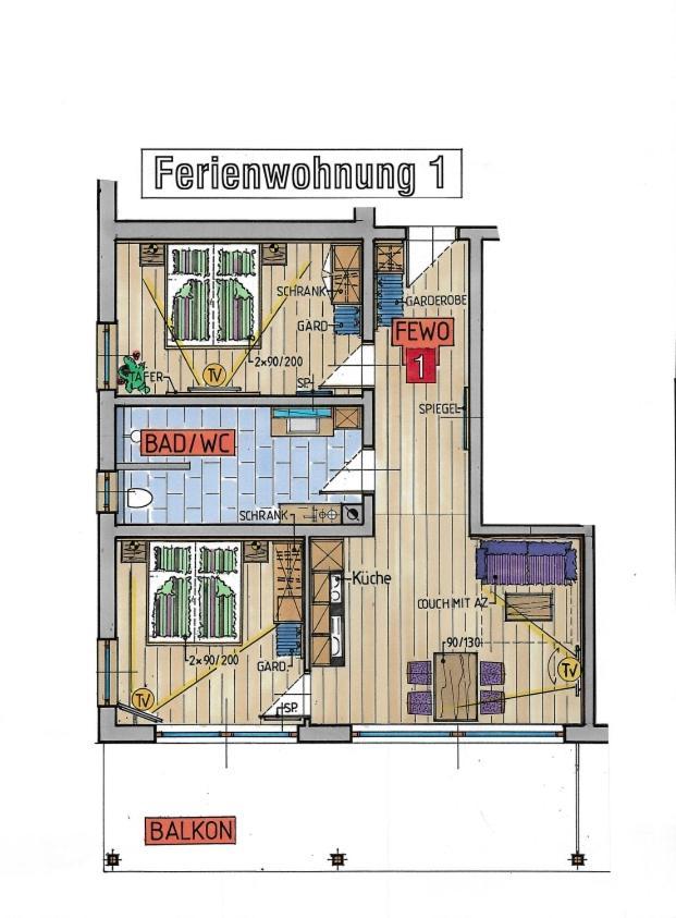 Koenigsblick Poppler Apartman Hopferau Kültér fotó